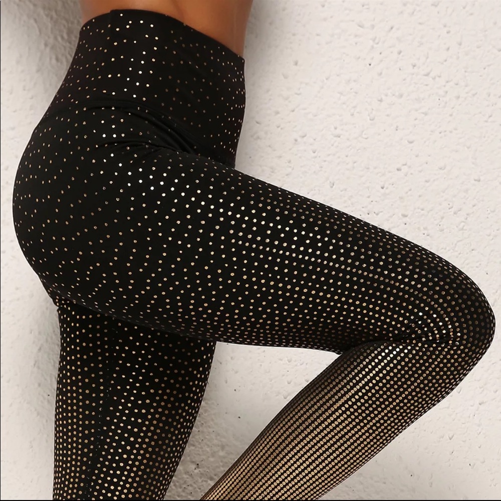 Gold leggings